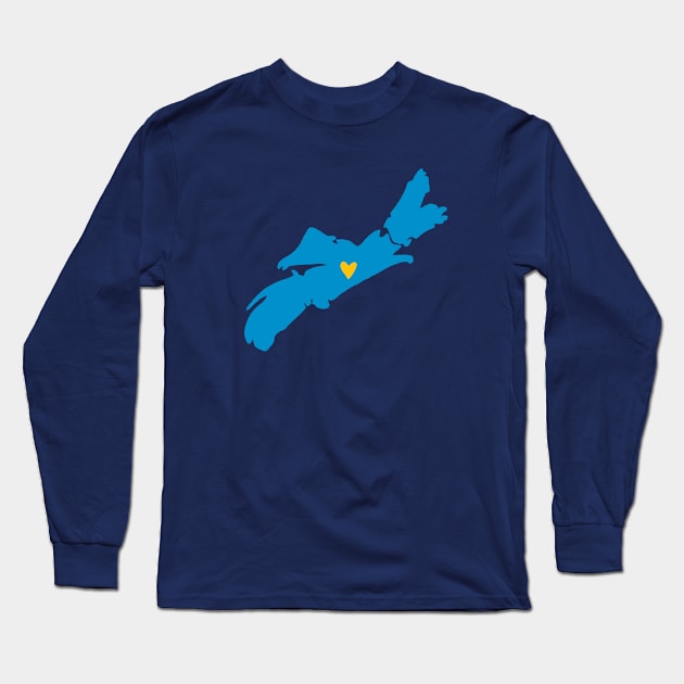 Nova Scotia Love Long Sleeve T-Shirt by Carabara Designs